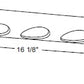 Juno Track Lighting X16301-SL Airfoil Trim for XT16301, XT16301-20H and XT16301-39H, Silver Color