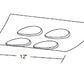 Juno Track Lighting X16404-WH Airfoil Trim for XT16404, XT16404-20H and XT16404-39H, White Color