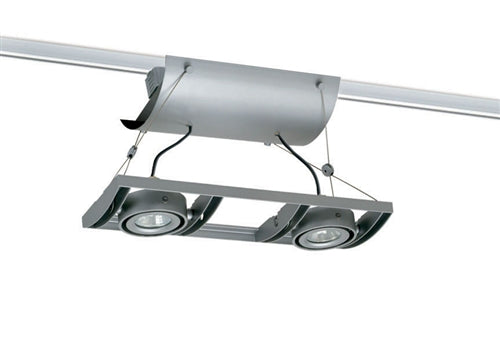 Juno Track Lighting XT16201GP AVIO Two Lamp - Low Voltage 20-75W MR16 Unit, Graphite Color