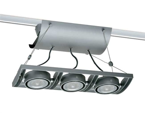 Juno Track Lighting XT16301-20H-SL AVIO Three Lamp - HID Metal Halide 20W CMH MR16 GX10 Unit, Silver Color