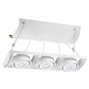 Juno Track Lighting XT16301-39H-WH AVIO Three Lamp - HID Metal Halide 39W CMH MR16 GX10 Unit, White Color