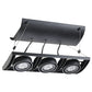 Juno Track Lighting XT16301BL AVIO Three Lamp - Low Voltage 20-50W MR16 Unit, Black Color