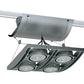 Juno Track Lighting XT16404-20H-GP AVIO Four Lamp - HID Metal Halide 20W CMH MR16 GX10 Quad Unit, Graphite Color