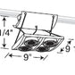 Juno Track Lighting XT16404-20H-WH AVIO Four Lamp - HID Metal Halide 20W CMH MR16 GX10 Quad Unit, White Color