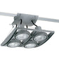 Juno Track Lighting XT30404SL AVIO Four Lamp - Line Voltage 35-75W PAR30 Quad Unit, Silver Color
