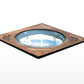 Kim Lighting 6360/NF/150HPS277 Cool-Lens Well Light, Narrow Flood Optic, 150W, High Pressure Sodium, 277V, Cast Bronze Natural Finish