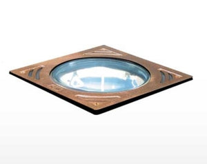 Kim Lighting 6360/SP/100HPS240 Cool-Lens Well Light, Spot Optic, 100W, High Pressure Sodium, 240V, Cast Bronze Natural Finish