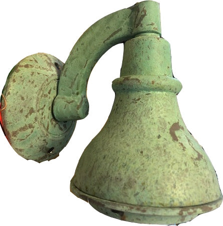 Kim Lighting AN57/9L4KUV/VG 120/277 Volt Die-Cast Brass LED Landscape Wall Bell Light, 11.9W, 9 LEDs, 4200K, Verde Green