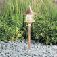Kim Lighting BN192/3L3KUV/NB/H60NB 13-inch stem LED 120V Brass Traditional Landscape Light, 5.2W, 3 LEDs, 3000K, Copper Pagoda Hood, Natural Finish