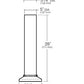 Kim BNB1-LED-KIT/18L3KUV Bounce LED Bollard, Type I, 3000K, 120-277V