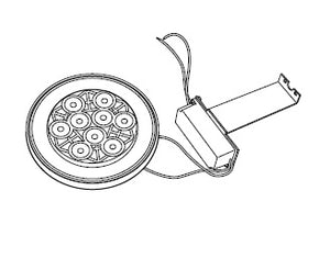 Kim Lighting C54F3/9L3KUV-KIT Well Light, 120 to 270V Spun Copper LED Kit, Narrow Flood Optic, 350mA, 11W, 9 LEDs, 3000K