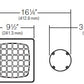 Kim Lighting C54S3/9L3KUV Well Light, 120 to 270V LED, Spot Optic, 350mA, 11W, 9 LEDs, 3000K, Spun Copper and Bronze Clamping Ring