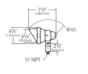 Kim Lighting C725NB 120V Die-Cast Brass Landscape Light, Scarab Style, 35W-50W PAR20 Halogen, Natural Brass Finish