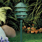 Kim Lighting EL120GR 100W A21 Incadescent 120V Die-Cast Aluminum Louevered Body Landscape Light, Verde Green Finish