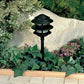 Kim Lighting EL121BL 75W A19 Incadescent 120V Die-Cast Aluminum Louevered Body Landscape Light, Black Finish