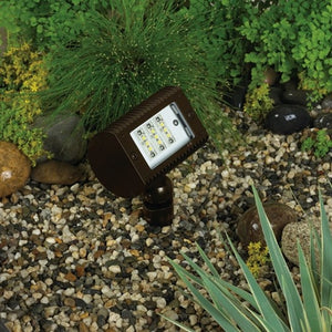 Kim Lighting EL218S3/8L5KUV/DB 120-277V LED Die-Cast Aluminum Micro Flood Landscape Light, Spot, 350mA, 10W, 8 LEDs, 5100K, Dark Bronze Finish