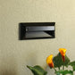 Kim Lighting EL806BL 9W Twin Tube Fluorescent 277V Die-Cast Aluminum Rectangle Landscape Step Light, Black Finish