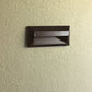 Kim Lighting EL806DB 9W Twin Tube Fluorescent 277V Die-Cast Aluminum Rectangle Landscape Step Light, Dark Bronze Finish