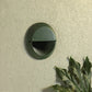 Kim Lighting EL810GR 50W T3/T4 120V Die-Cast Aluminum Round Landscape Step Light, Verde Green Finish