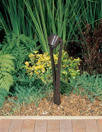 Kim Lighting ELL171DB 10W LED 120 Volt Die-Cast Aluminim Landscape Path Light, Ravenna Highlighter Style, Dark Bronze Finish