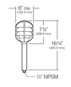 Kim Lighting KLV106GR 20W-50W T3/T4 Halogen 12V Die-Cast Aluminum Path Pilot Landscape Light, Verde Green Finish
