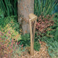 Kim Lighting KLV175NB 12 Volt Die-Cast Brass, Landscape Path Light, 20W-50W MR16 Halogen, Ravenna Highlighter Style, Natural Brass Finish