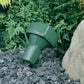 Kim Lighting KLV205GR 12V Die-Cast Aluminum Landscape Light, Square Hood Style, 20W-75W MR16 Halogen, Verde Green Finish