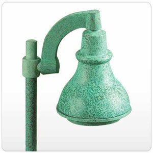 Kim Lighting  KLV57/3L3K/VG 12 Volt Die-Cast Brass LED Landscape Path Bell Light, 5.3W, 3 LEDs, 3000K, Verde Green Patina Finish
