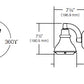 Kim Lighting  KLV57/3L3K/VG 12 Volt Die-Cast Brass LED Landscape Path Bell Light, 5.3W, 3 LEDs, 3000K, Verde Green Patina Finish
