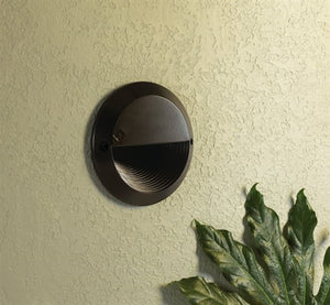 Kim Lighting KLV817/3L3K/DB LED 12V Die-Cast Aluminum Round Landscape Step Light, 5.3W, 3 LEDs, 3000K, Dark Bronze Finish