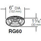Kim Lighting LTV761/RG60 50W PAR20 Halogen 120 Volt Die-Cast Brass In Grade-Minivault Landscape Light, with Rock Guard Lens Ring, Natural Brass Finish