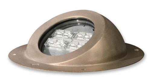 Kim Lighting LTV81EBSP18L5KUVPL Landscape In-Grade Light vault 8 Eye Ball, 13" Diameter, Spot Distribution, 18 LEDs, 5000K, Prismatic Lens