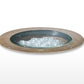 Kim Lighting LTV83FFWW12L3KUVSRRCA83 Landscape In-Grade Light vault 8 Flat Frame, 7-15/16" Diamater, Wall Wash Distribution, 12 LEDs, 3000K, 120-277V, Slip-Resistant Lens, with Rebar Cage Anchor