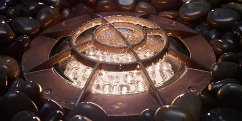 Kim Lighting LTV83RGWW12L4KUVPL Landscape In-Grade Light vault 8 Rock Guard, 7-15/16" Diamater, Wall Wash Distribution, 12 LEDs, 4000K, 120-277V, Prismatic Lens