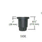 Kim Lighting LTV83SSSP12L5KUVPL Landscape In-Grade Light vault 8 Stainless Steel, 7-15/16" Diamater, Spot Distribution, 12 LEDs, 5000K, 120-277V, Prismatic Lens