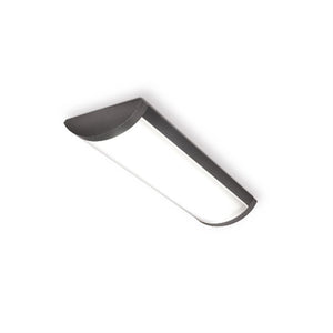 Kim PVNT-4-4-35-30K8-NDM-UNV-C-WHT-EM 4' Prevent Linear LED Light, 35W 5300 Lumens, 3000K, 80 CRI, No Banding, Non-Dimming, 120-277V, Captive Endcap, White Matte Textured, 10W Battery