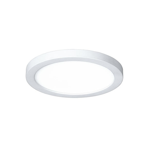 Prescolite LBSES2-4RD-CS9-WH 4" Edge-Lit Surface, Switchable CCT, 120–277V, 0-10V/Triac/ELV Dimming, Direct J-Box Mount, 900 Lumens, Switchable CCT, 90 CRI, 2700K/3000K/3500K/4000K/5000K, White