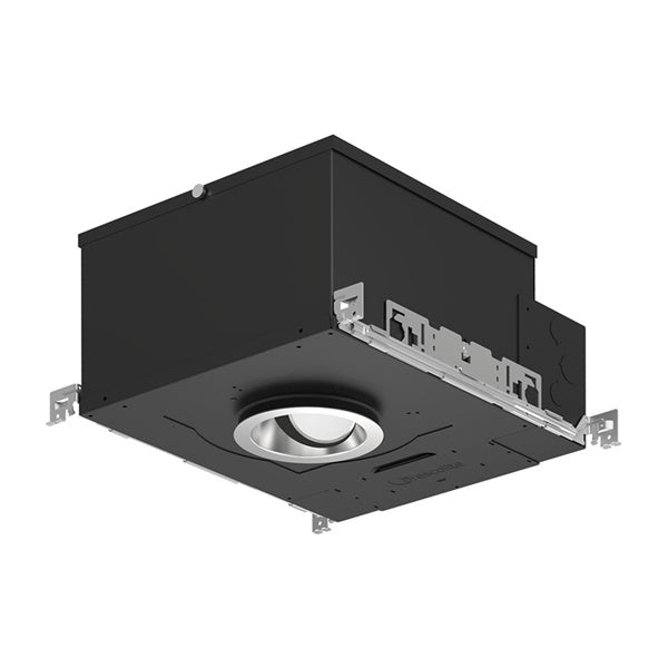Prescolite LTR-4RA-H-30L35K8MD-DM1-EMR 4" Round Adjustable New Construction Housing, 3000 Lumens, 3500K, 80 CRI, Medium Distribution, 0-10V Dimming to 1%, 7W Emergency Battery Pack