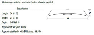 Lithonia 2ALL2 CTRF 33L EZ1 LP835 2'x2' Center Fill LED Recessed Light, 3300 Lumens, 120-277V, eldoLED Dims to 1%, 3500K