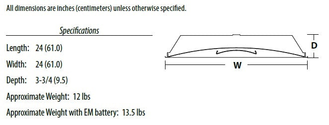 Lithonia 2ALL2 CTRF 40L EZ1 LP835 2'x2' Center Fill LED Recessed Light, 4000 Lumens, 120-277V, eldoLED Dims to 1%, 3500K