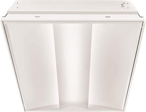 Lithonia 2ALL4 CTRF 60L GZ10 E7W LP830 2'x4' Center Filled LED Recessed Light, 6000 Lumens, 120-277V, Dims to 10%, 0-10V Dimming, 7W Emergency Battery Pack, 80 CRI, 3000K