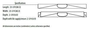 Lithonia 2BLT2 33L ADP EL14L LP835 2x2 LED Recessed Troffer 3241 Lumens 30 Watt 3500K Battery Backup
