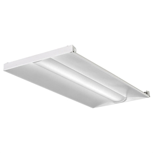 Lithonia 2BLT4 40L ADP GZ1 E10W LP850 2'x4' LED Recessed Troffer, Smooth Reflector, Static Air Function, 4000 Lumens, Curved Ribbed Diffuser, 0-10 Dimming Dims to 1%, 10W Emergency Battery Pack, 80 CRI, 5000K