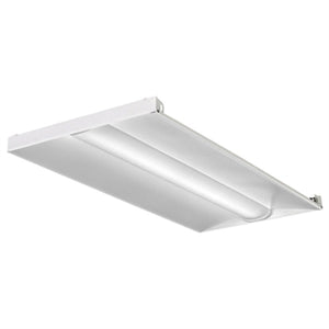 Lithonia 2BLT4 40L ADP GZ10 E10W LP840 2'x4' LED Recessed Troffer, Smooth Reflector, Static Air Function, 4000 Lumens, Curved Ribbed Diffuser, 0-10 Dimming Dims to 10%, 10W Emergency Battery Pack, 80 CRI, 4000K