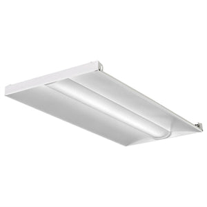 Lithonia 2BLT4 40L ADP GZ1 LP840 2'x4' LED Recessed Troffer, Smooth Reflector, Static Air Function, 4000 Lumens, Curved Ribbed Diffuser, 0-10 Dimming Dims to 1%, 80 CRI, 4000K