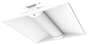 Lithonia 2BLT4R 40L ADSM GZ10 LP835 2'x4' LED Troffer Retrofit for Fluorescent Fixtures, 4000 Lumens, Curved Smooth Diffuser, 120-277V, Dims to 10%, 82 CRI, 3500K