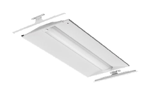 Lithonia 2BLT4R 48L ADP EZ1 LP835 2'x4' LED Troffer Retrofit for Fluorescent Fixtures, 4800 Lumens, Curved Linear Prisms Diffuser, 120-277V, eldoLED Dims to 1%, 82 CRI, 3500K