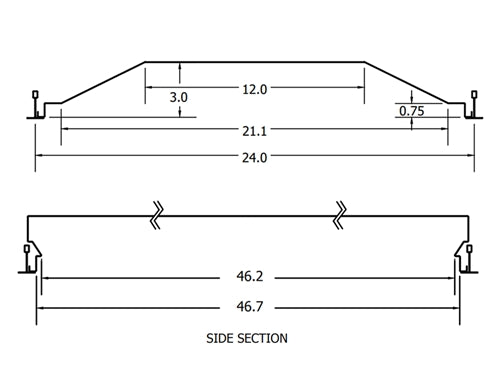 Lithonia 2BLT4R 46L ADP LP835 2x4 LED Troffer Retrofit for Fluorescent Fixtures 4600 Lumens 38 Watt 3500K