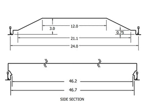 Lithonia 2BLT4R 46L ADP LP835 2x4 LED Troffer Retrofit for Fluorescent Fixtures 4600 Lumens 38 Watt 3500K