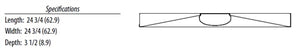 Lithonia 2BLTX2 33L SDSM GZ10 LP840 LED Surface Light 2 x 2 ft, 120-277V 4000K Color Temp, White